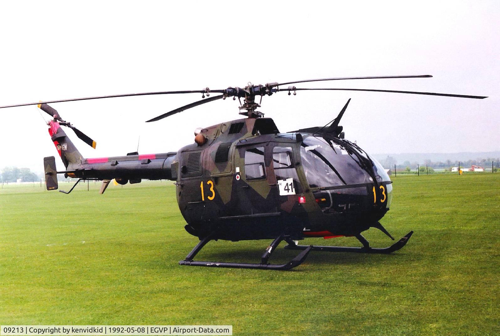 09213, MBB Bo-105CBS-4 C/N S-1763, At the World Helicopter Championships, Middle Wallop.
