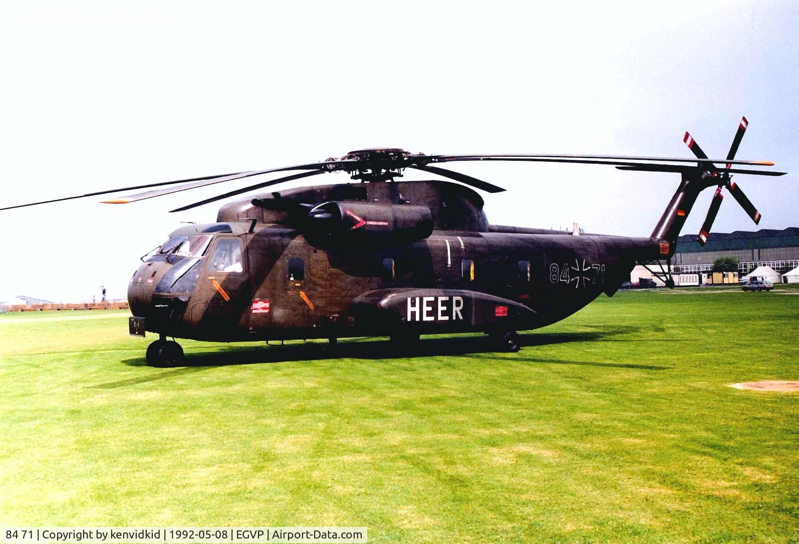 84 71, Sikorsky (VFW-Fokker) CH-53G C/N V65-069, At the World Helicopter Championships, Middle Wallop.