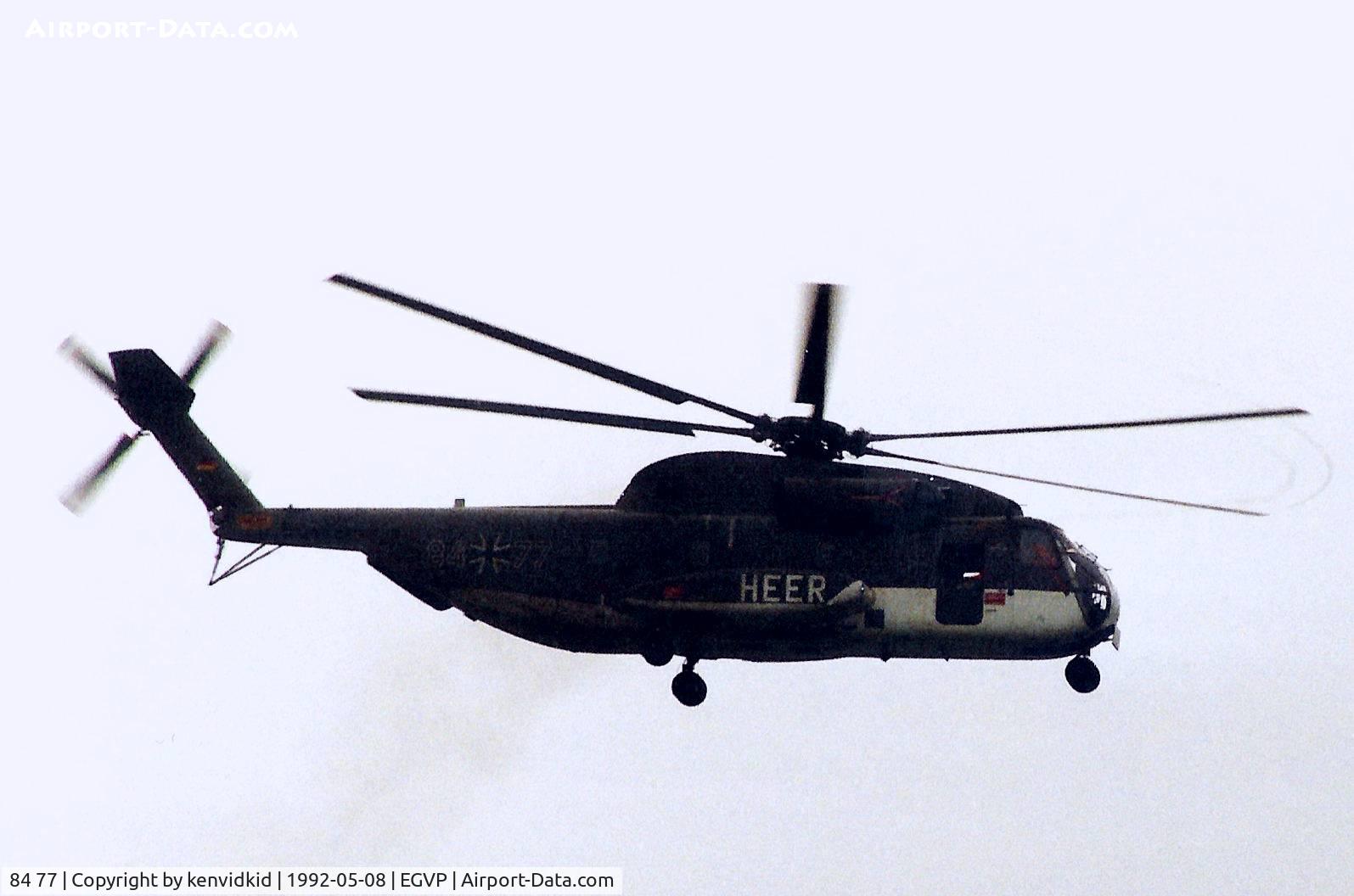 84 77, Sikorsky (VFW Fokker) CH-53G C/N V65-075, At the World Helicopter Championships, Middle Wallop.