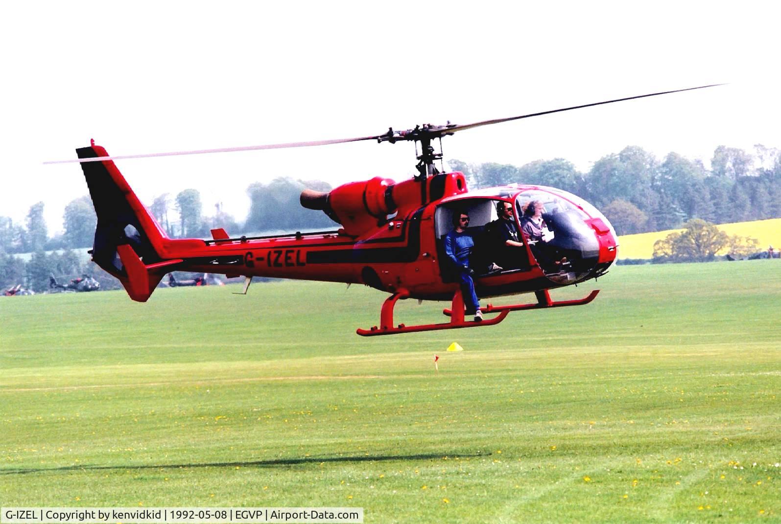 G-IZEL, 1973 Westland SA-341G Gazelle C/N WA1098, At the World Helicopter Championships, Middle Wallop.