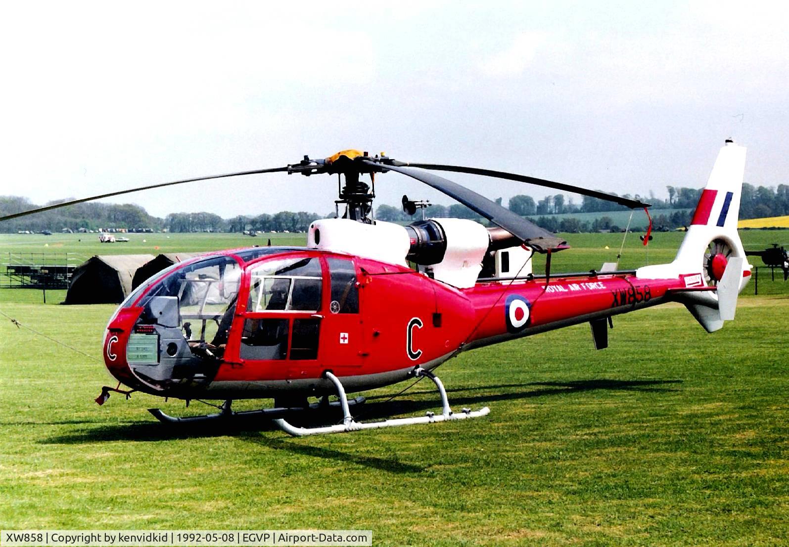 XW858, 1973 Westland SA-341D Gazelle HT3 C/N WA1089, At the World Helicopter Championships, Middle Wallop.