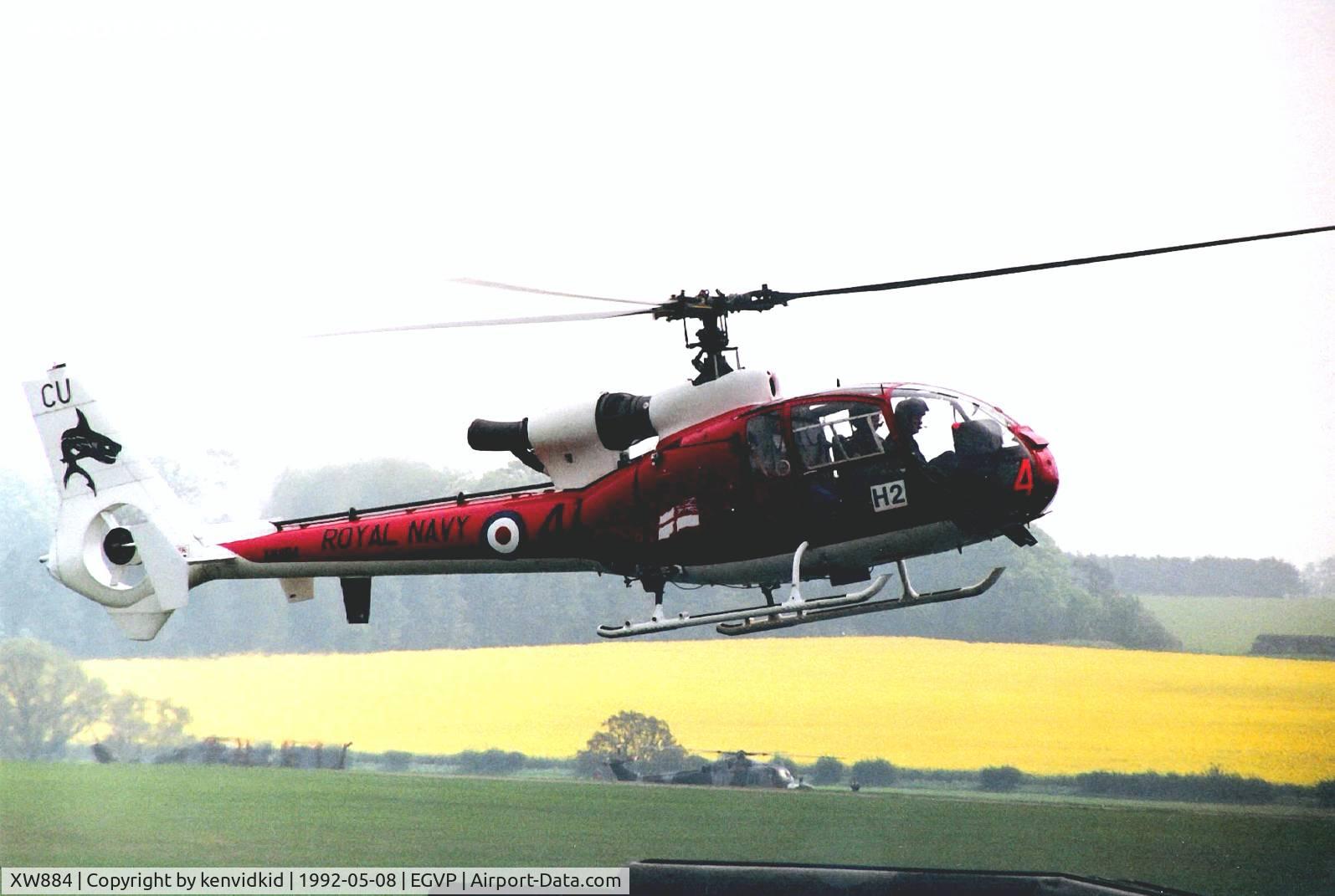 XW884, 1973 Westland SA-341C Gazelle HT2 C/N 1150, At the World Helicopter Championships, Middle Wallop.