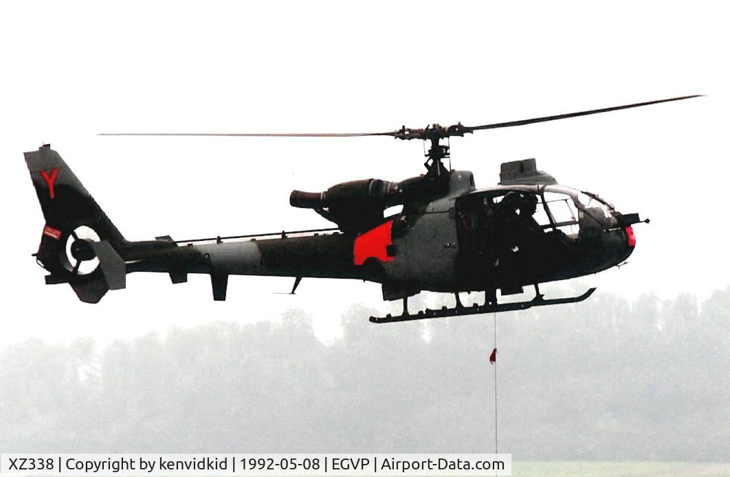 XZ338, 1977 Westland SA-341B Gazelle AH1 C/N 1682, At the World Helicopter Championships, Middle Wallop.
