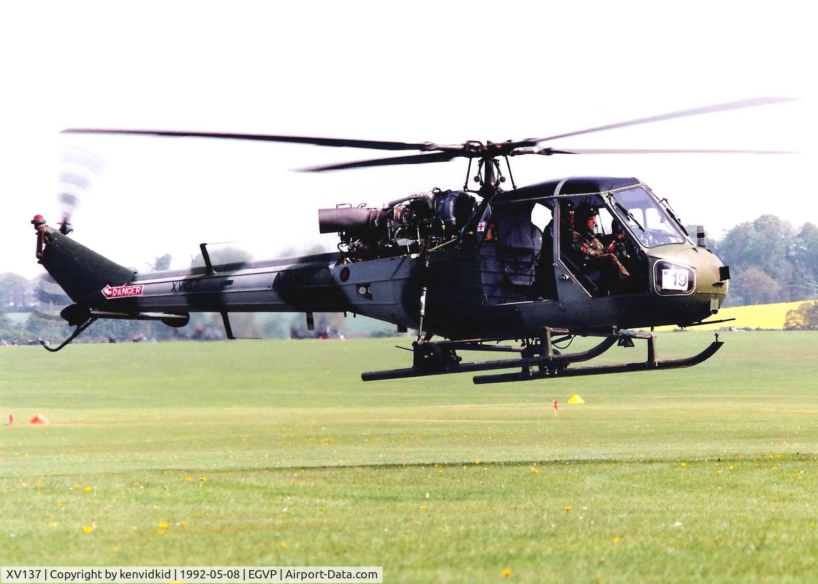 XV137, 1967 Westland Scout AH.1 C/N F9712, At the World Helicopter Championships, Middle Wallop.