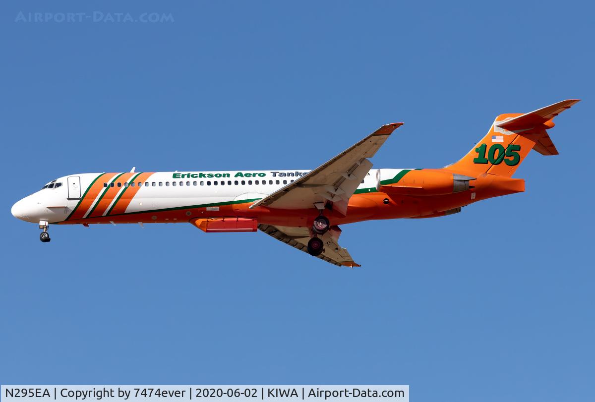 N295EA, 1991 McDonnell Douglas MD-87 (DC-9-87) C/N 53211, Returning to Gateway