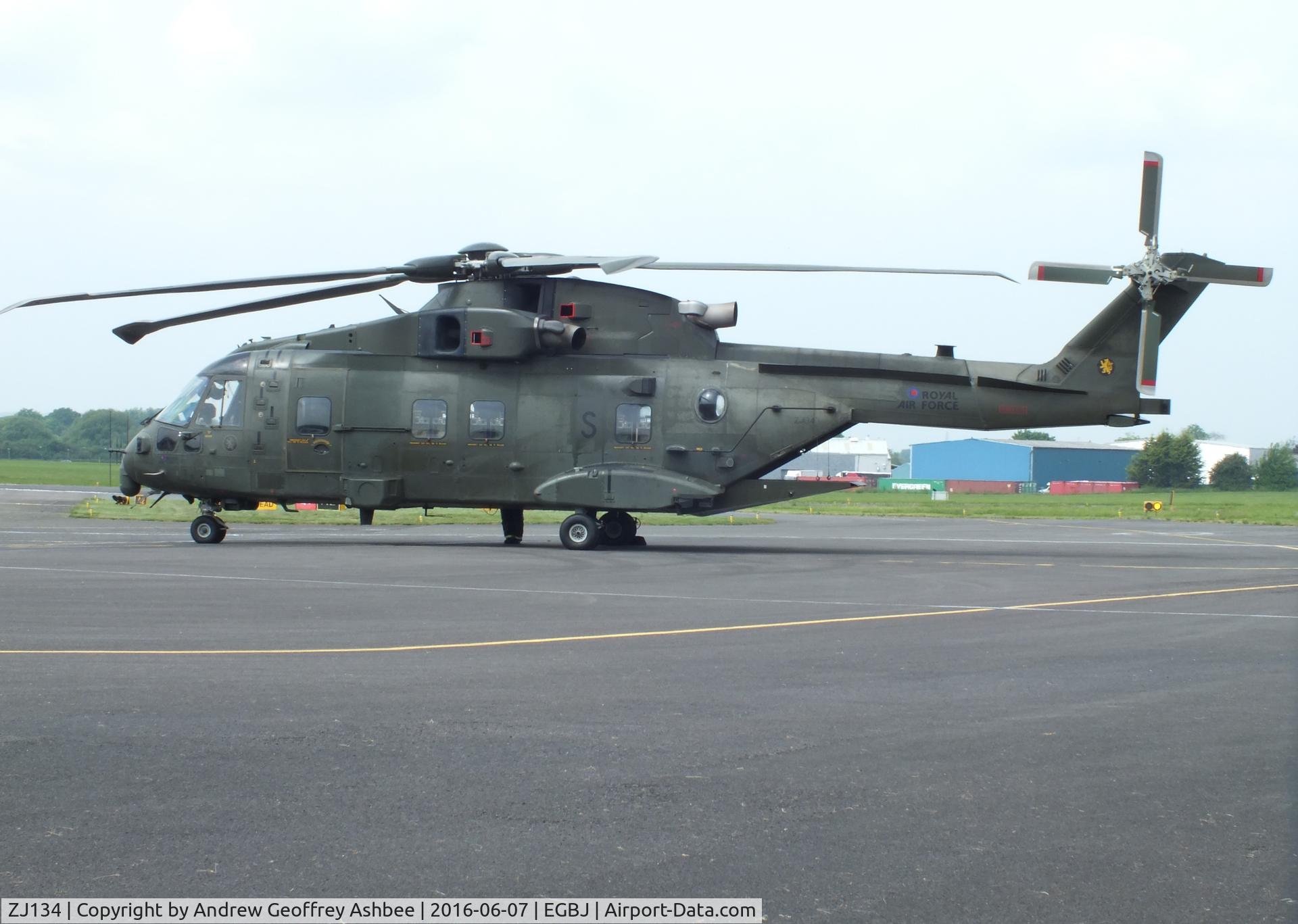 ZJ134, Westland Merlin HC.4 C/N 50183/RAF18, ZJ134 at Gloucestershire Airport.