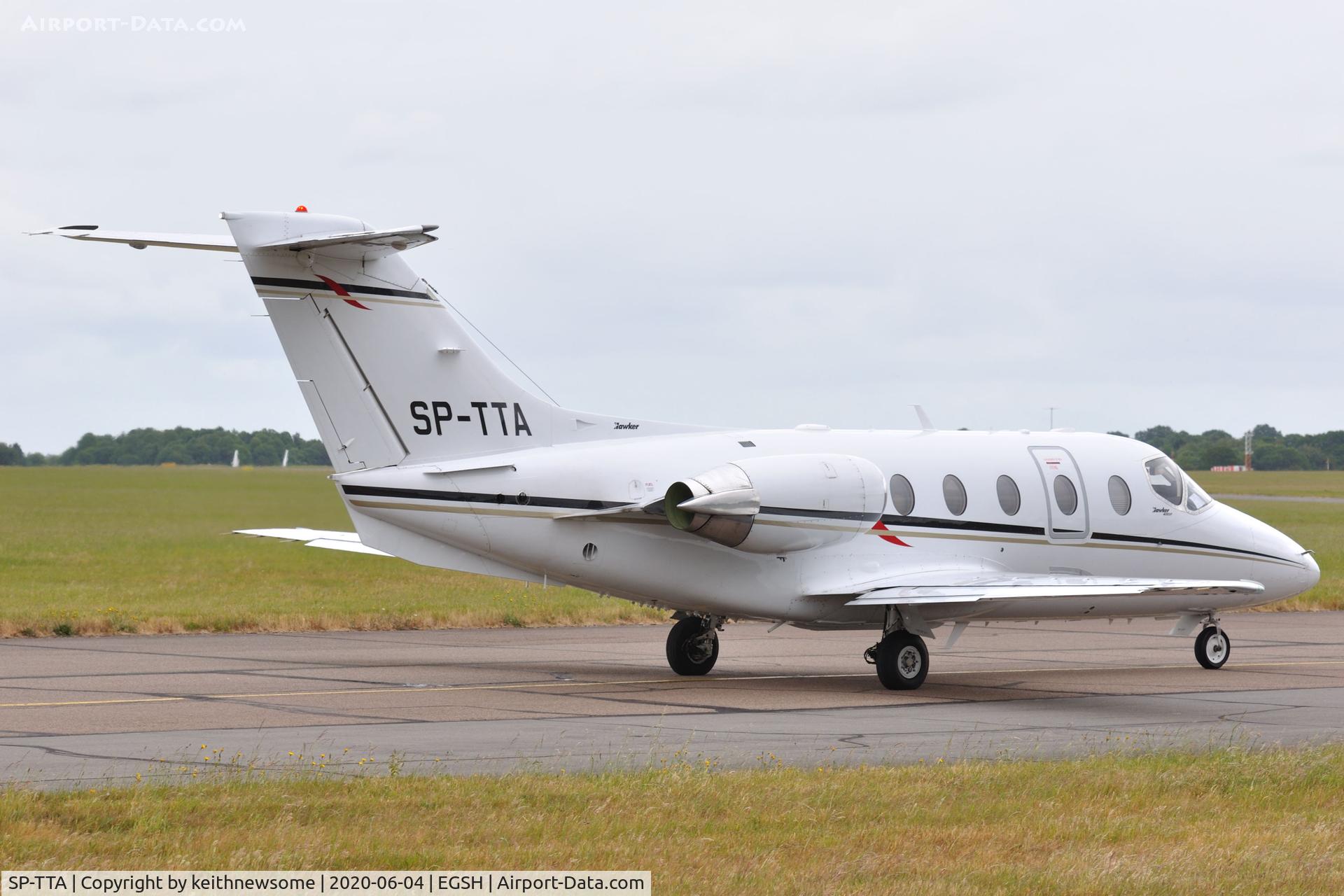 SP-TTA, 2010 Hawker Beechcraft 400A Beechjet C/N RK-598, Leaving Norwich for Cork.