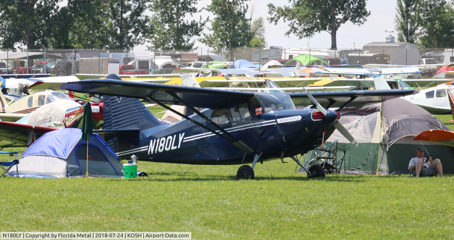 N180LY, 1949 Stinson 108-3 Voyager C/N 108-4486, OSH 2018