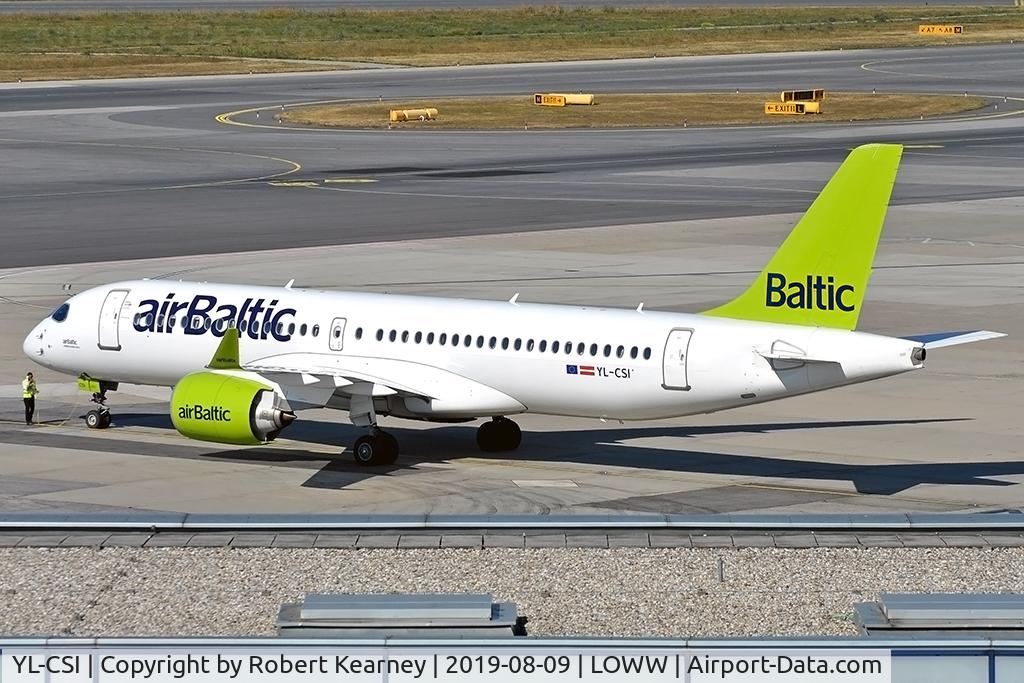 YL-CSI, 2018 Bombardier CSeries CS300 (BD-500-1A11) C/N 55034, Preparing for departure
