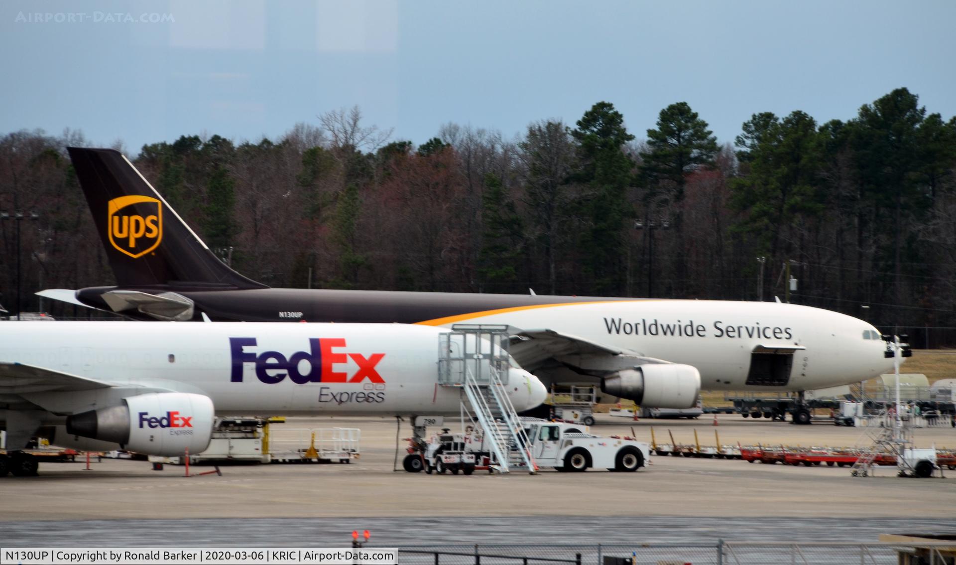 N130UP, 2001 Airbus A300F4-622R C/N 0814, Parked RIC