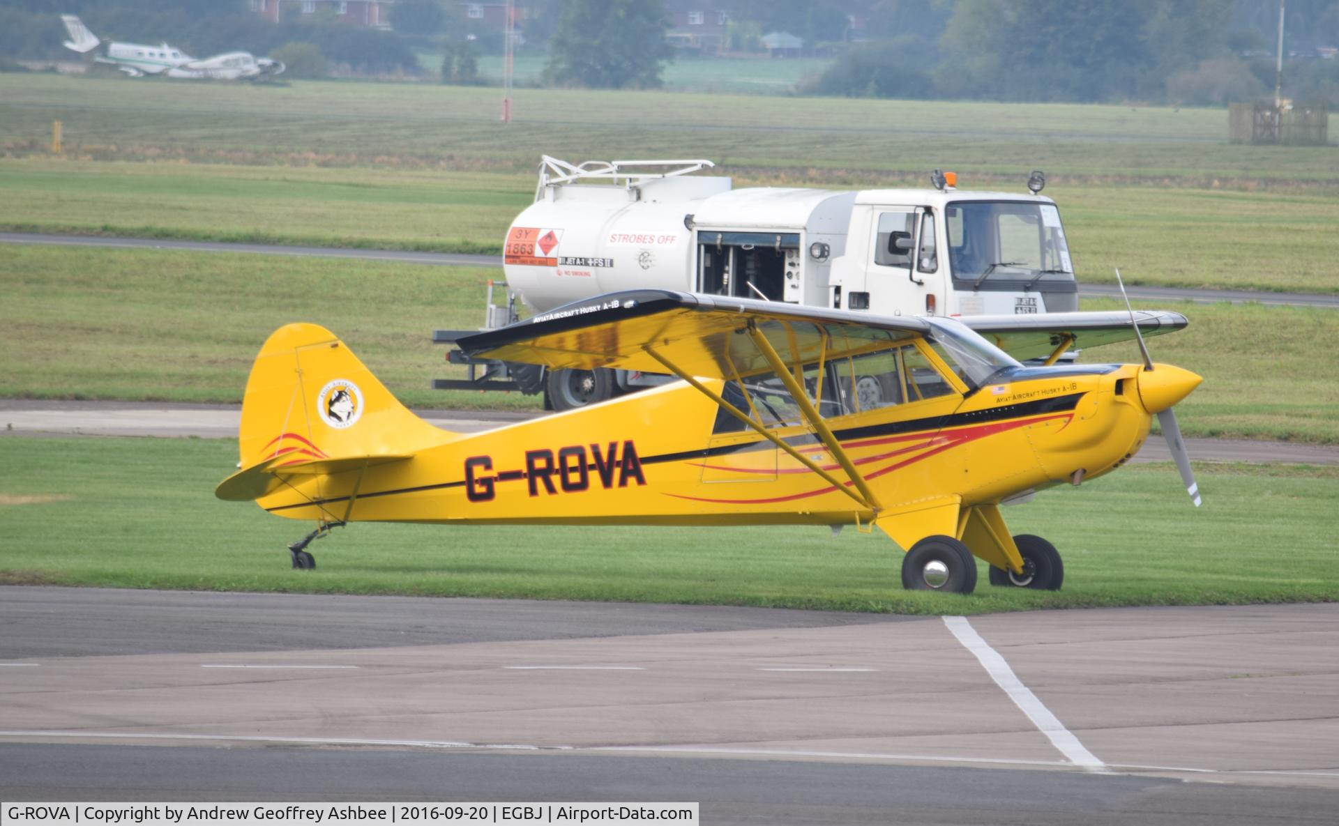 G-ROVA, 2016 Aviat A-1B Husky C/N NF0008, G-ROVA at Gloucestershire Airport.