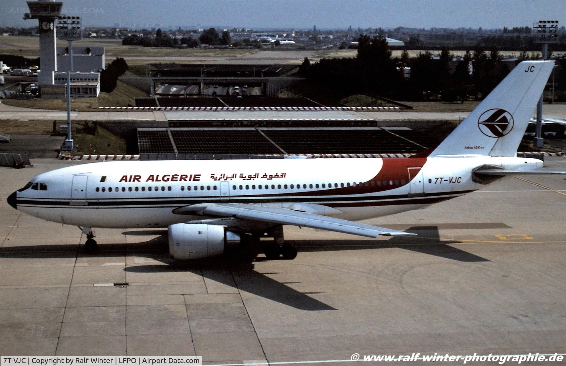 7T-VJC, 1984 Airbus A310-203 C/N 291, Airbus A310-203 - AH DAH Air Algerie - 291 - 7T-VJC - 1990 - Orly