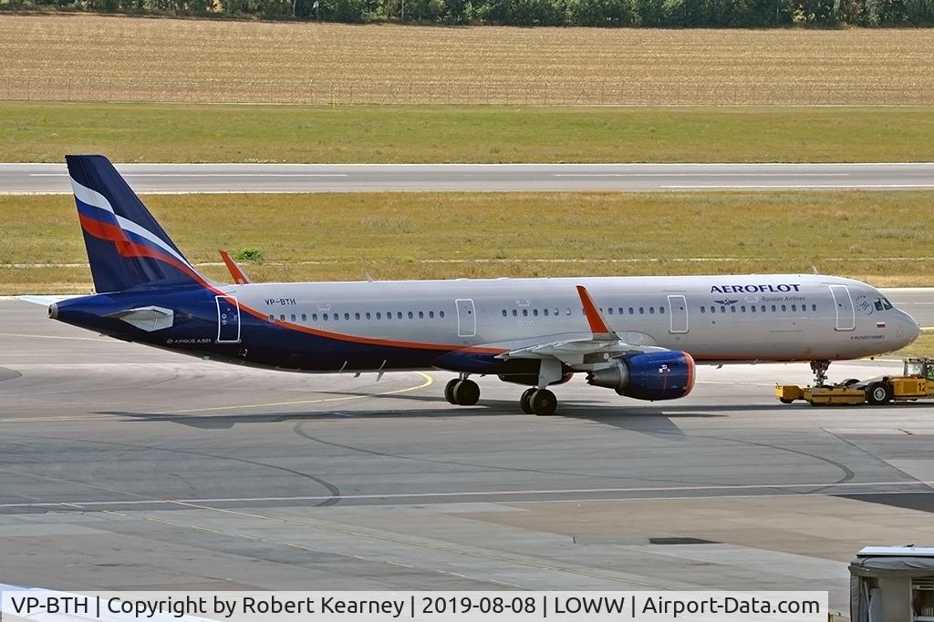 VP-BTH, 2017 Airbus A321-211 C/N 7878, Towing to parking