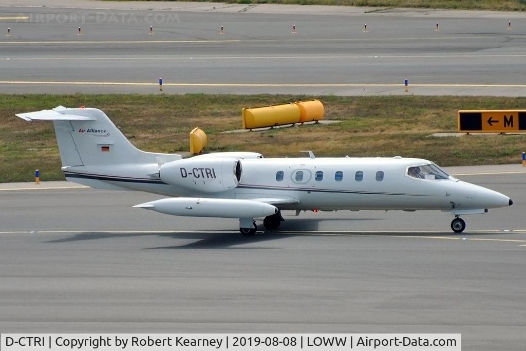 D-CTRI, 1980 Learjet 35A C/N 35A-346, Taxiing in after arrival