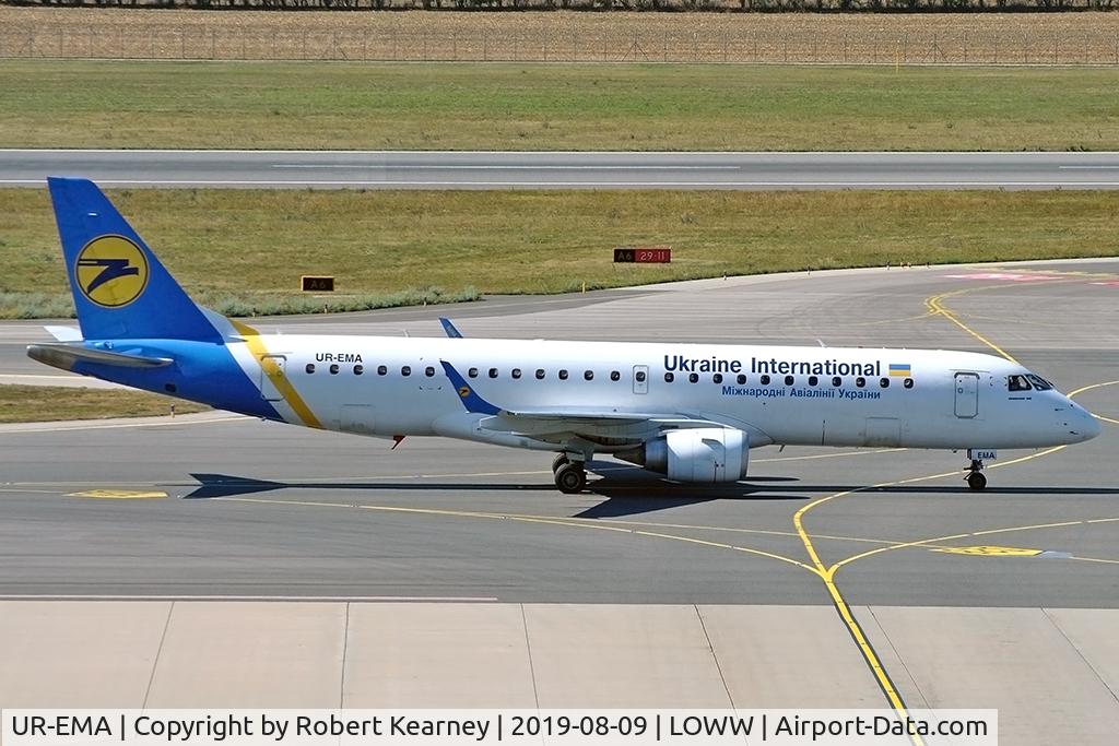 UR-EMA, 2011 Embraer 190LR (ERJ-190-100LR) C/N 19000494, Taxiing in after arrival