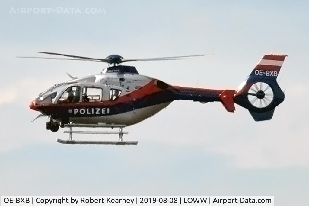 OE-BXB, 2009 Eurocopter EC-135P-2+ C/N 0783, Passing over the airfield
