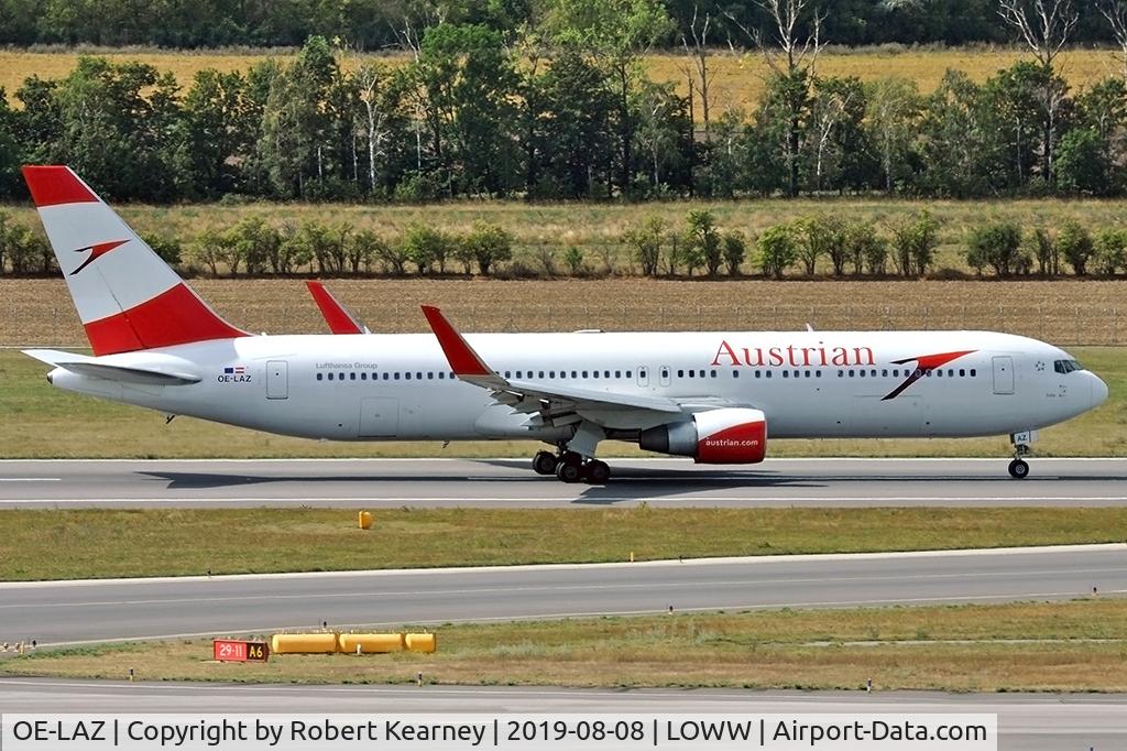 OE-LAZ, 1999 Boeing 767-3Z9 C/N 30331, Rolling down r/w 29