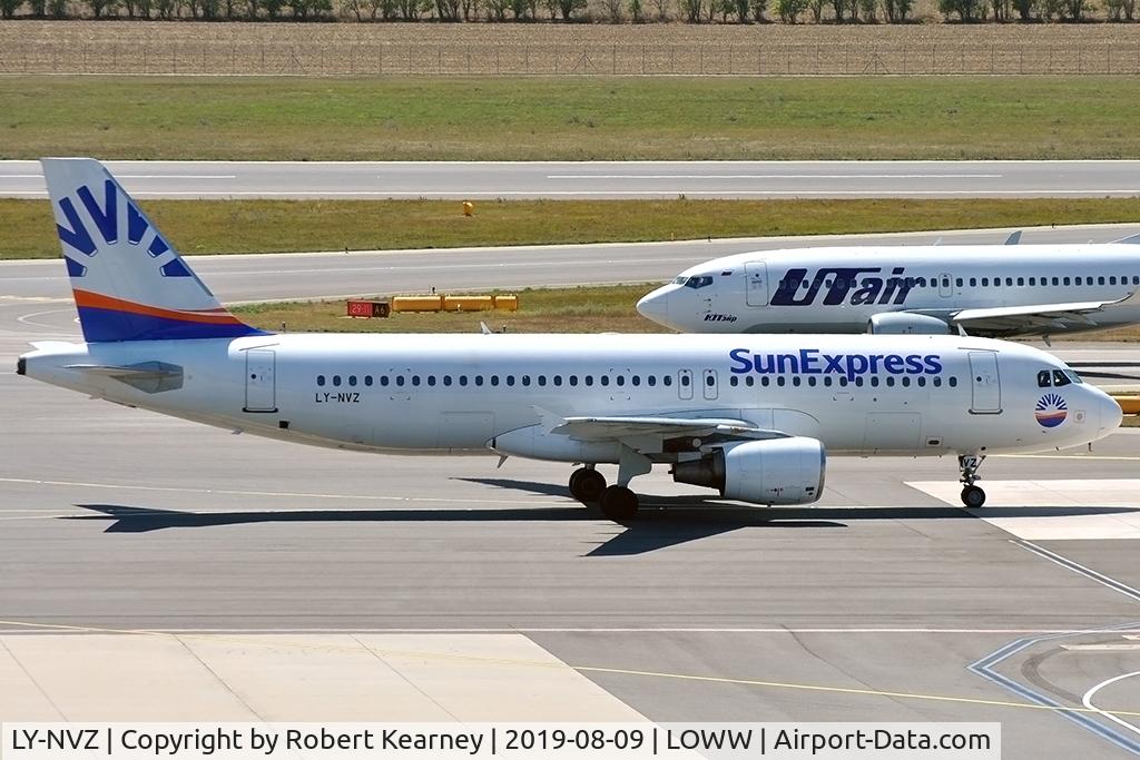 LY-NVZ, 1998 Airbus A320-214 C/N 921, Taxiing in after arrival