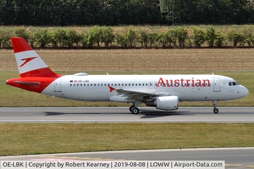 OE-LBK, 2003 Airbus A320-214 C/N 1931, Rolling down r/w 29