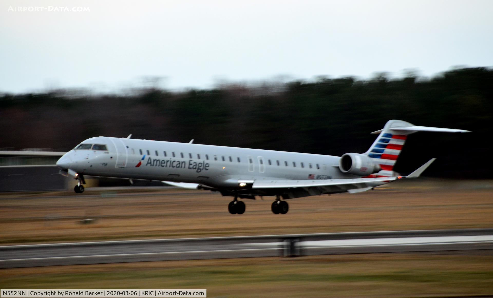 N552NN, 2014 Bombardier CRJ-900 (CL-600-2D24) C/N 15328, Landing RIC