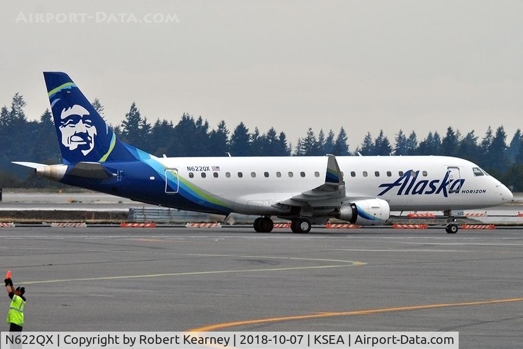 N622QX, 2017 Embraer 175LR (ERJ-170-200LR) C/N 17000651, Taxiing out for departure