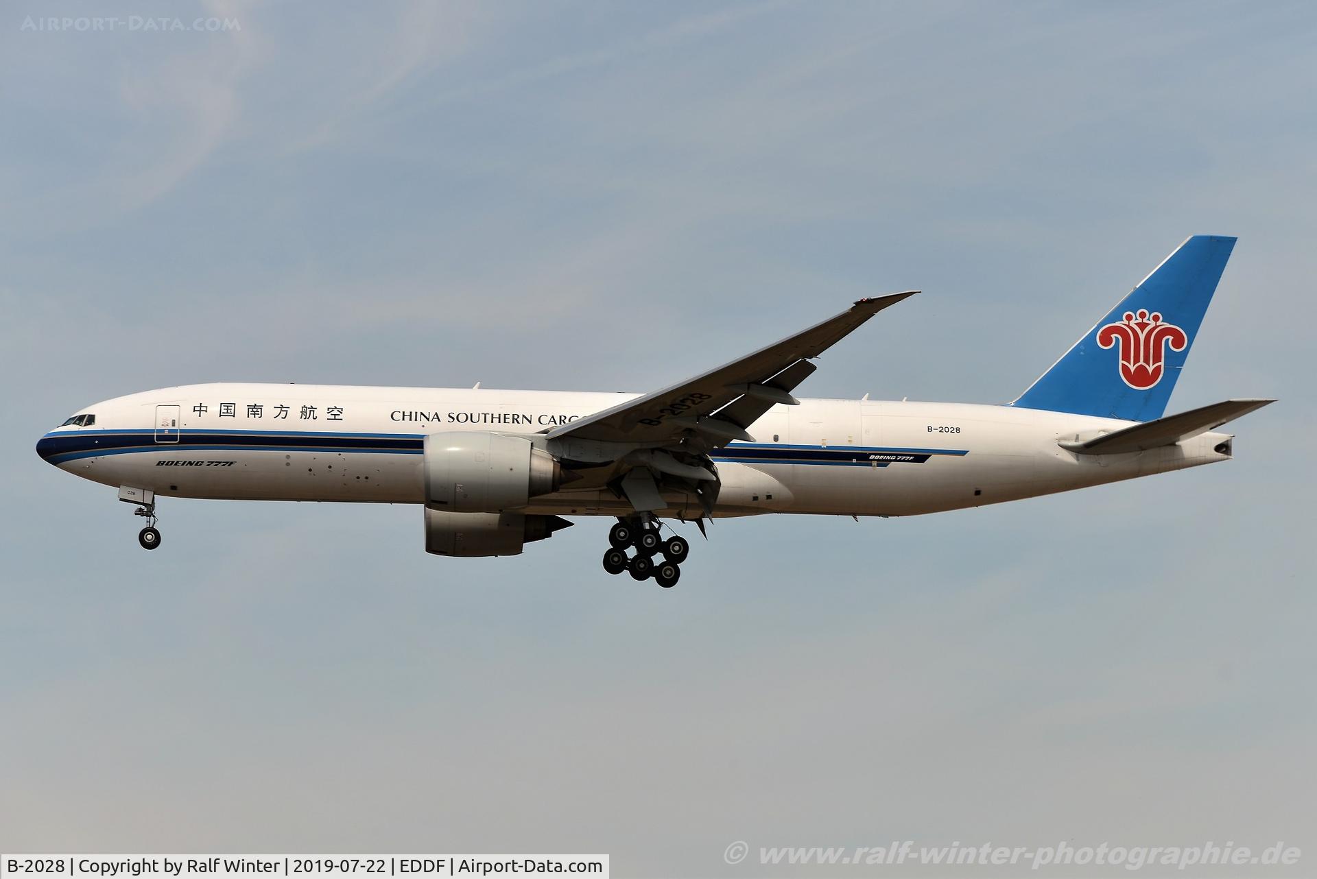 B-2028, 2015 Boeing 777-F1B C/N 41637, Boeing 777-F1B - CZ CSN China Southern Cargo - 41637 - B-2028 - 22.07.2019 - FRA