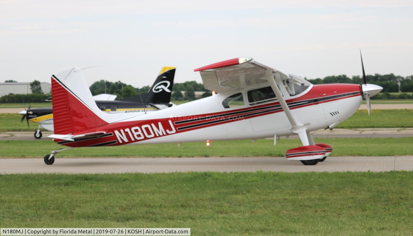 N180MJ, 1955 Cessna 180 C/N 31607, OSH 2019