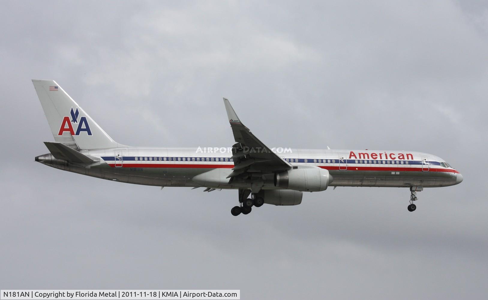 N181AN, 1999 Boeing 757-223 C/N 29591, MIA 2011
