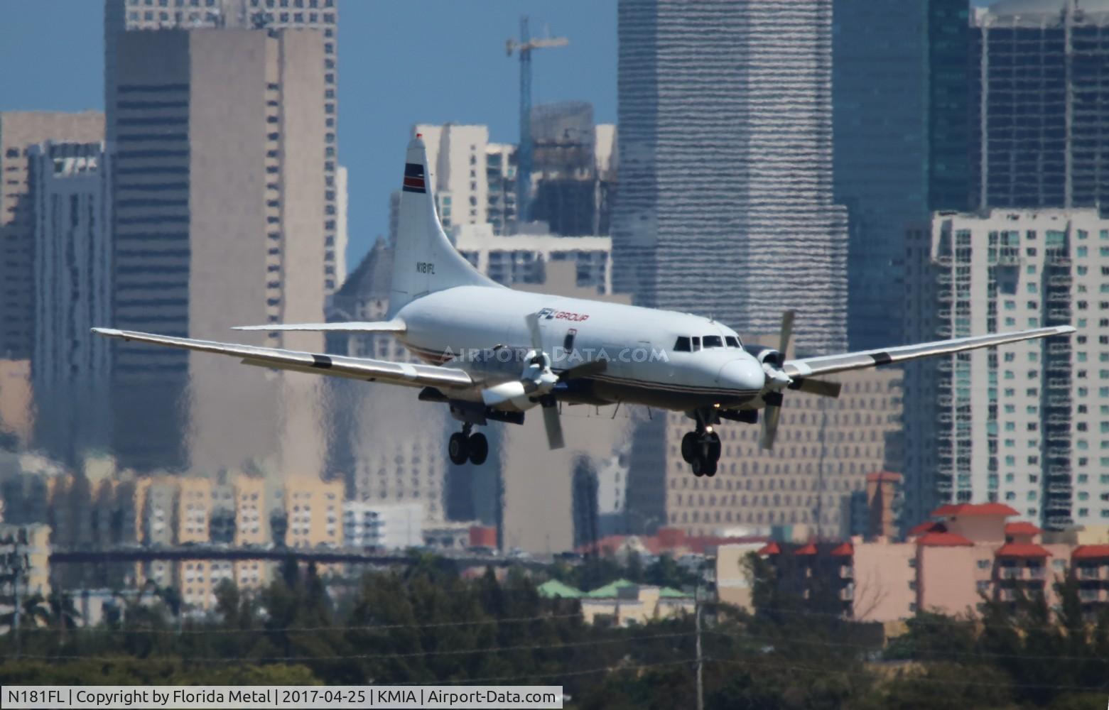 N181FL, 1956 Convair 580 C/N 387, MIA 2017