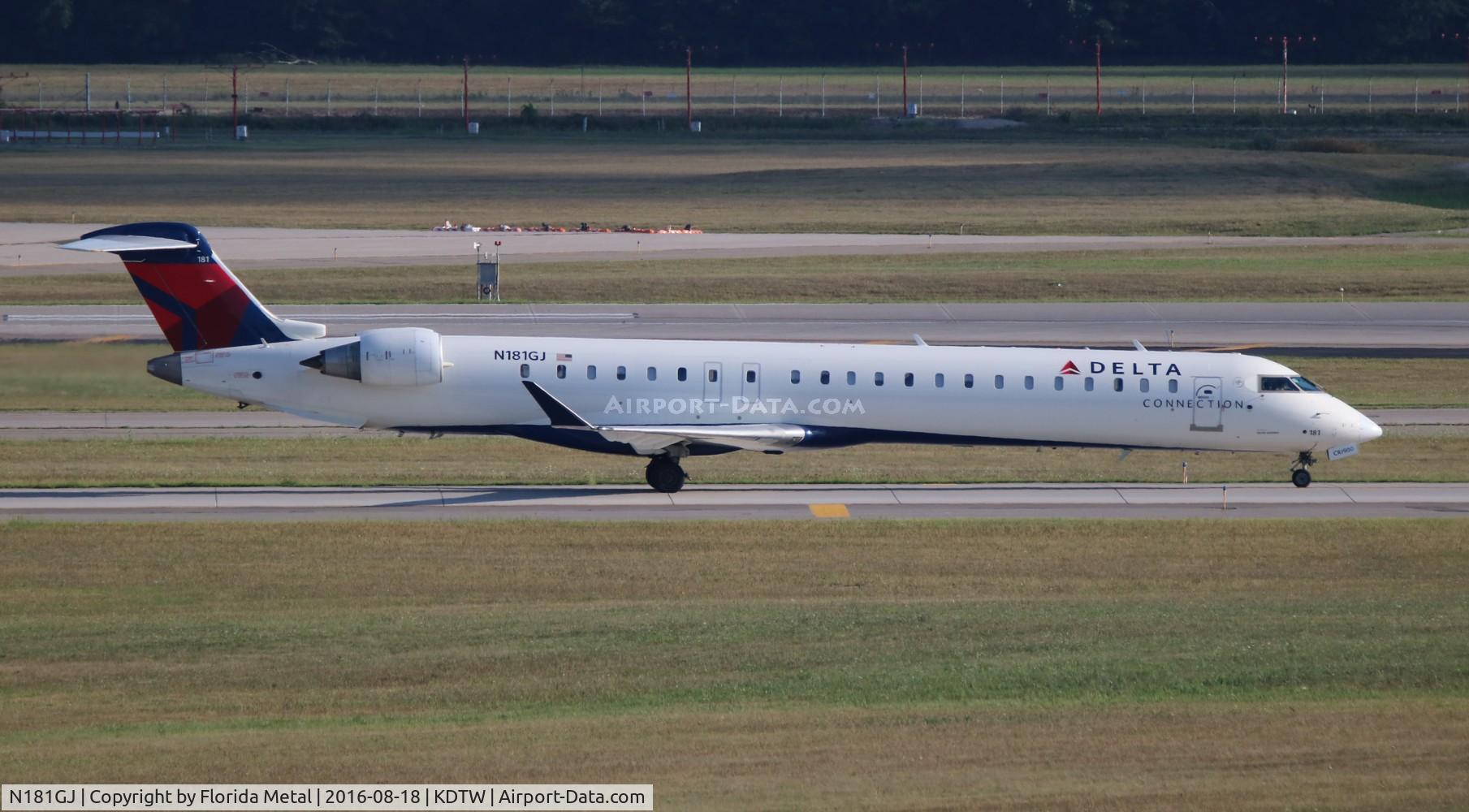 N181GJ, 2008 Bombardier CRJ-900 (CL-600-2D24) C/N 15204, DTW 2016