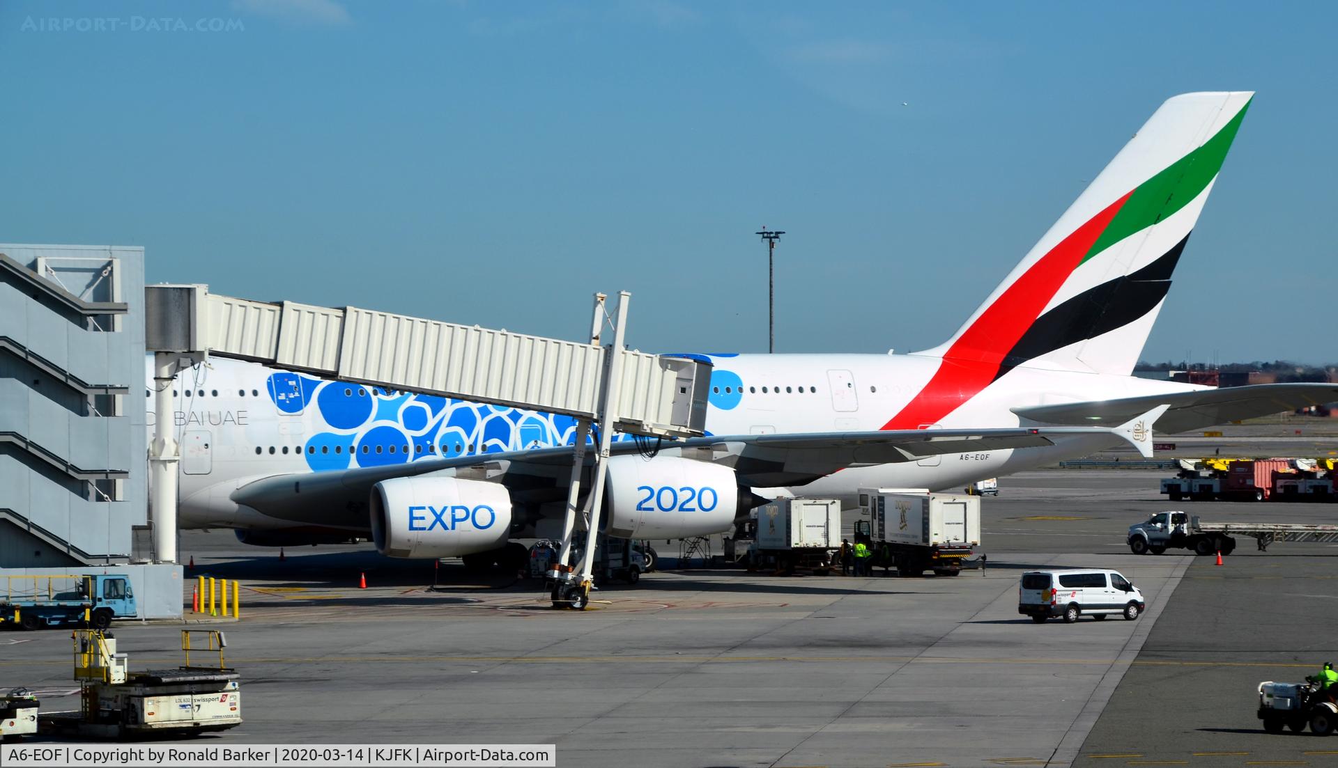 A6-EOF, 2014 Airbus A380-861 C/N 171, Parked JFK