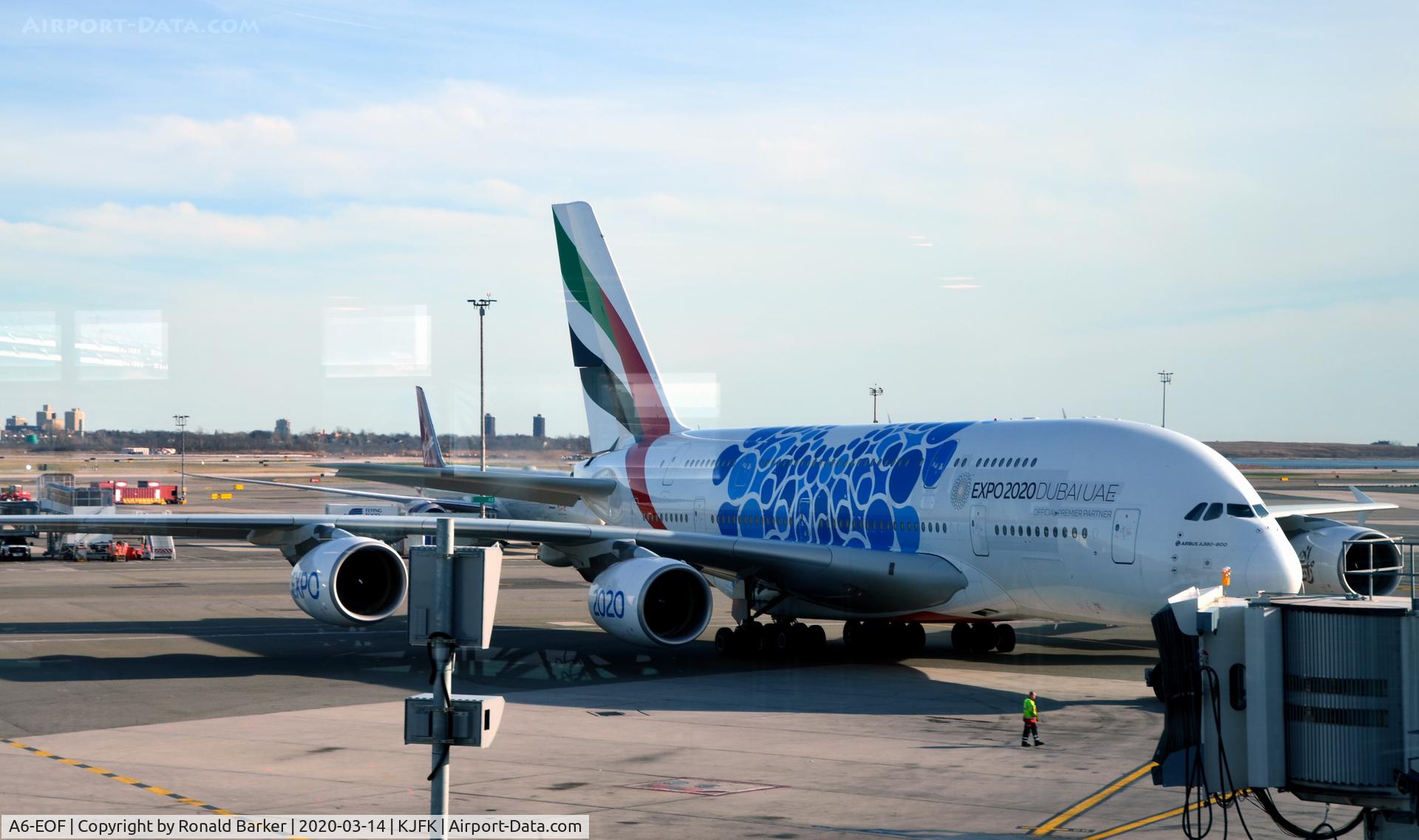 A6-EOF, 2014 Airbus A380-861 C/N 171, Parked JFK