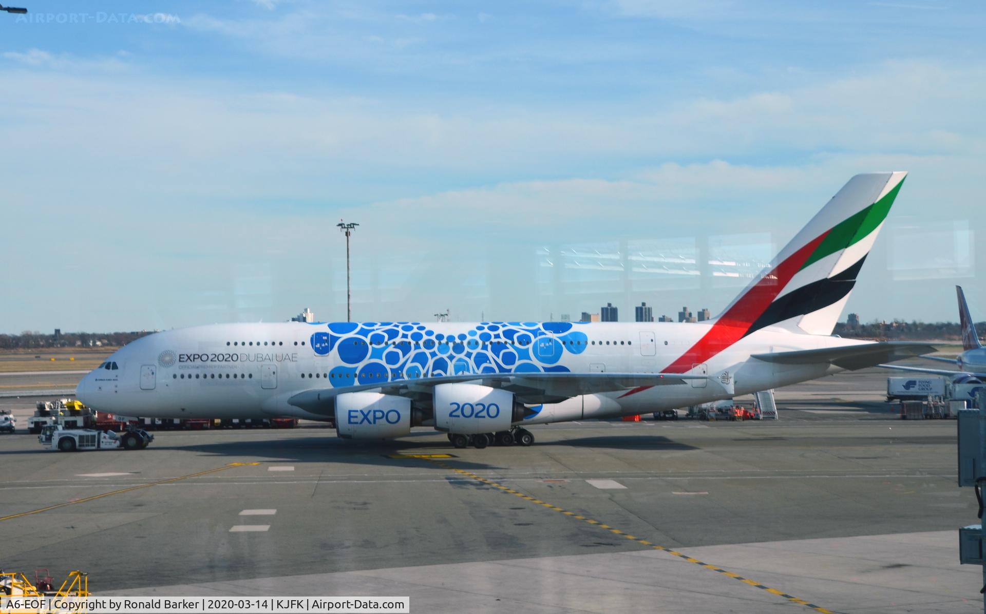 A6-EOF, 2014 Airbus A380-861 C/N 171, Towed Jfk