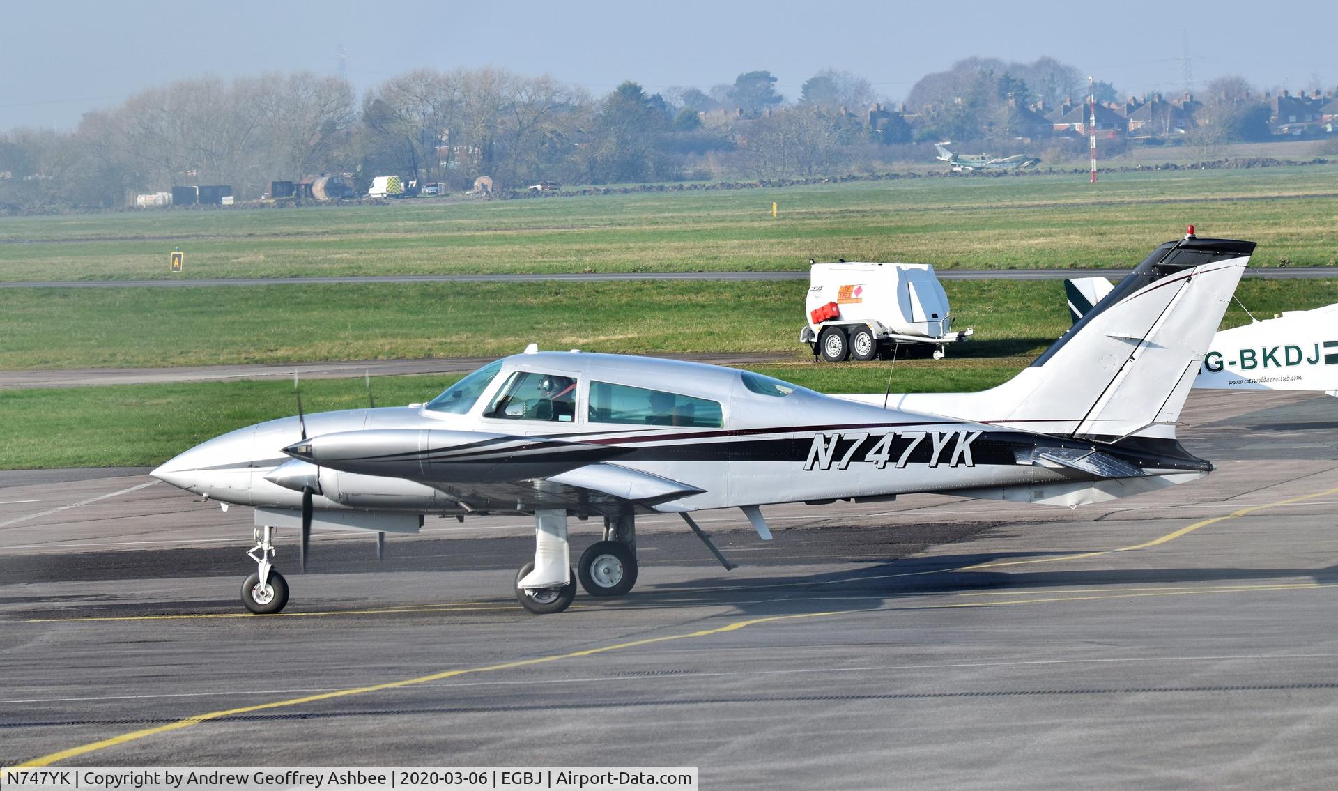 N747YK, 1975 Cessna 310R C/N 310R0138, N747YK at Gloucestershire Airport.