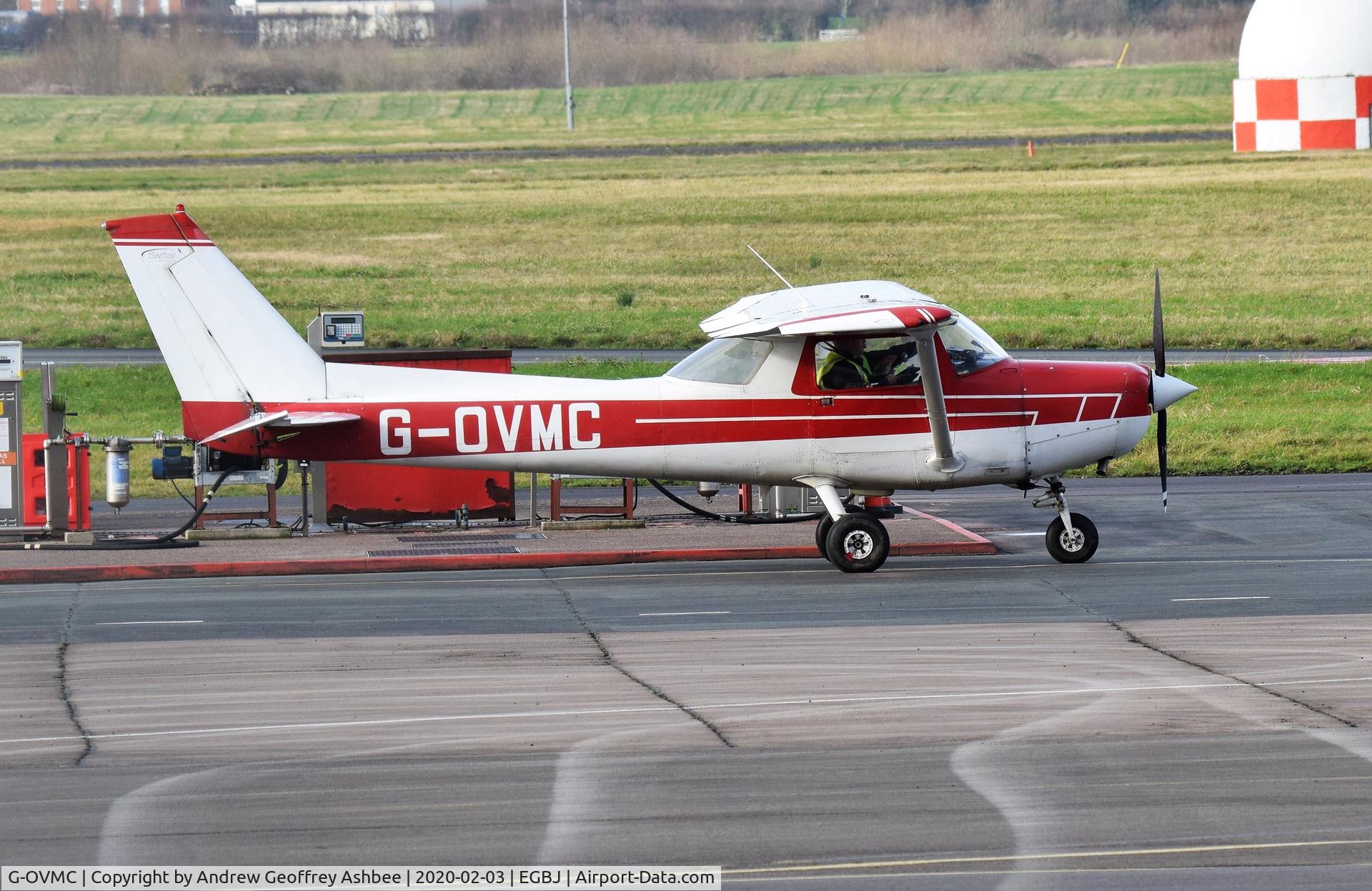 G-OVMC, 1979 Reims F152 C/N 1667, G-OVMC at Gloucestershire Airport.