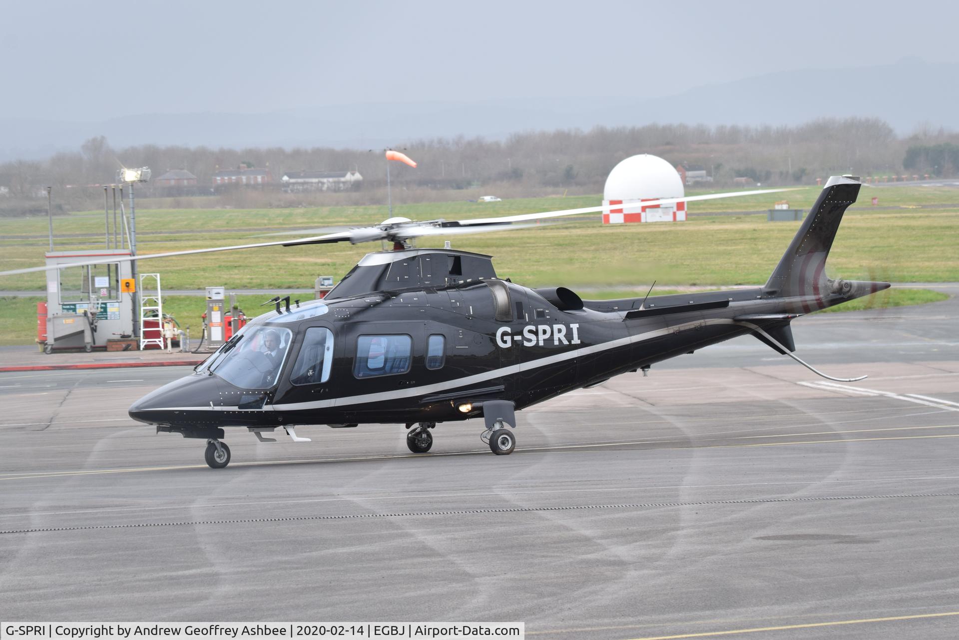 G-SPRI, 2008 Agusta A-109E Power C/N 11721, G-SPRI at Gloucestershire Airport.