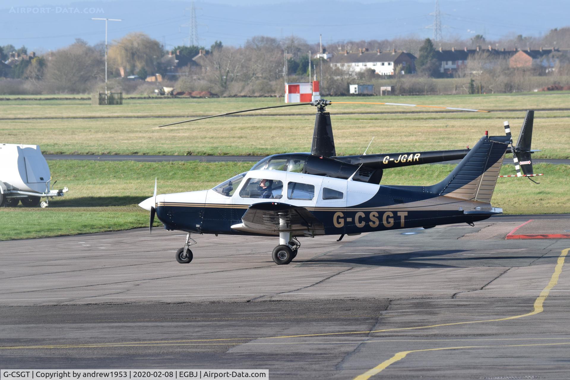 G-CSGT, 1988 Piper PA-28-161 Cherokee Warrior II C/N 2816069, G-CSGT at Gloucestershire Airport.