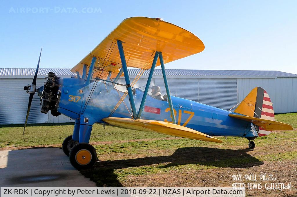 ZK-RDK, 1943 Boeing E75 C/N 75-5164, R D King, Ashburton