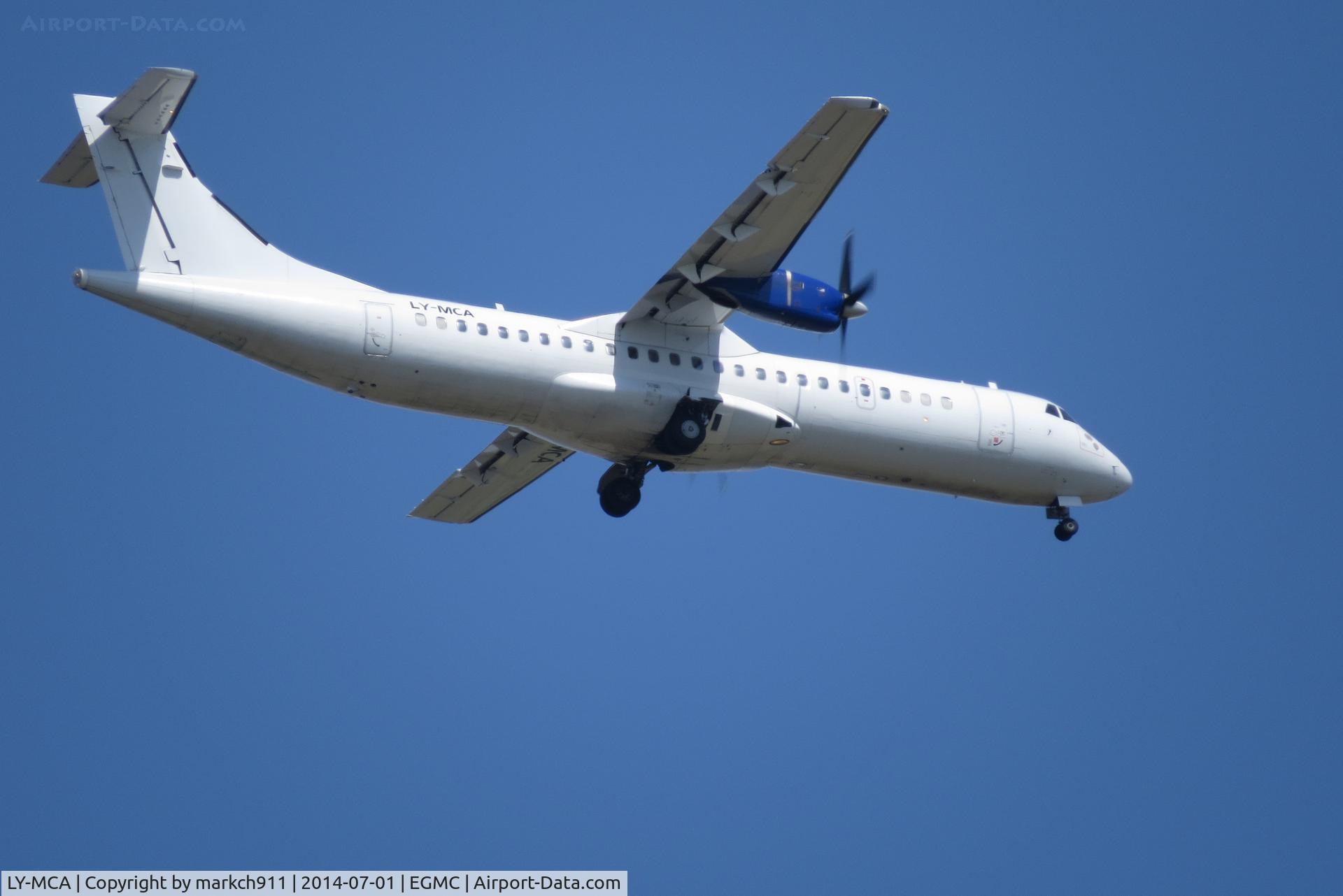 LY-MCA, 1991 ATR 72-201 C/N 212, on approach