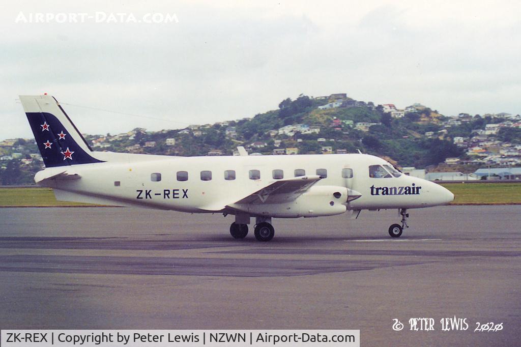 ZK-REX, Embraer EMB-110P1 Bandeirante C/N 110184, Rex Aviation (NZ) Ltd., Wellington - 1990