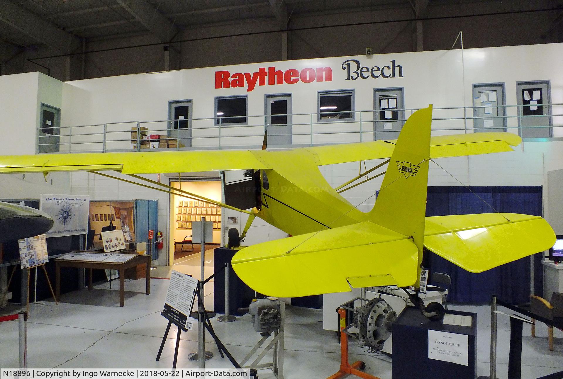 N18896, 1937 Aeronca K C/N K165, Aeronca K at the Aviation Museum of Kentucky, Lexington KY