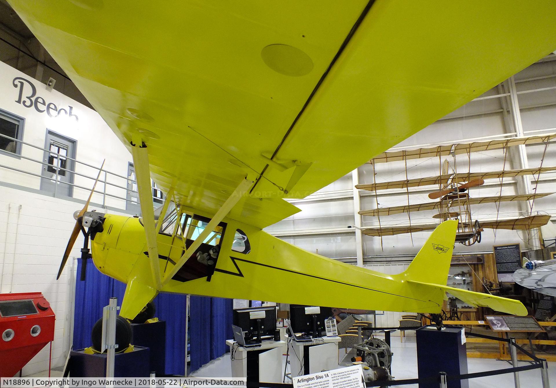 N18896, 1937 Aeronca K C/N K165, Aeronca K at the Aviation Museum of Kentucky, Lexington KY