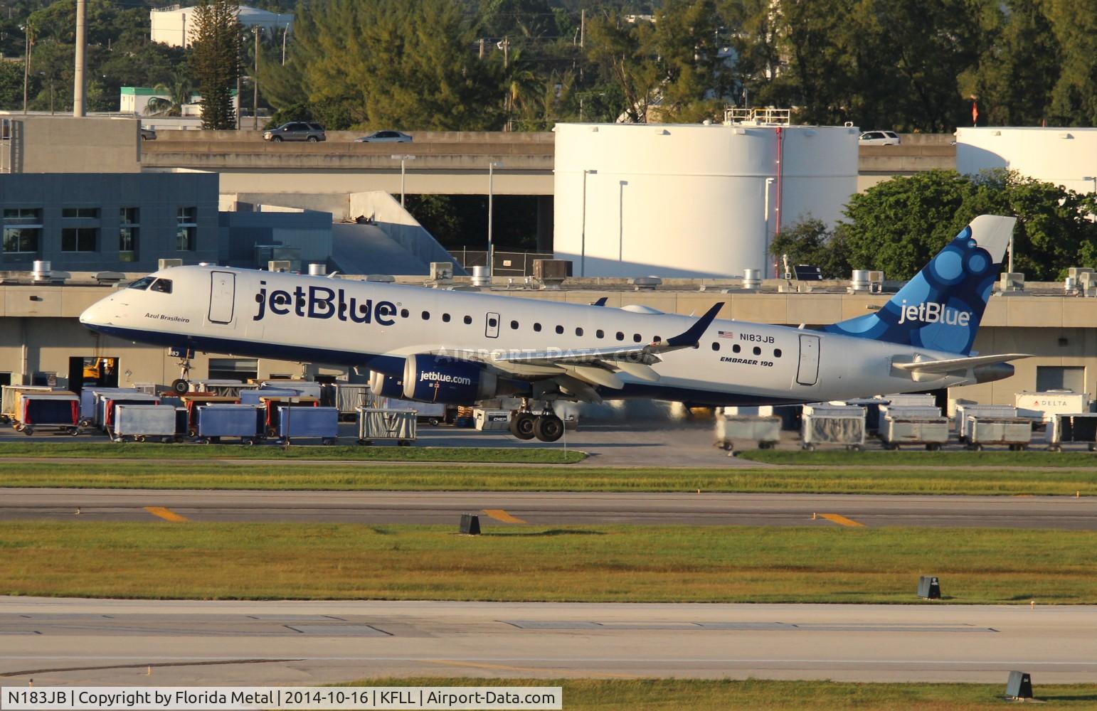 N183JB, 2005 Embraer 190AR (ERJ-190-100IGW) C/N 19000007, FLL 2014