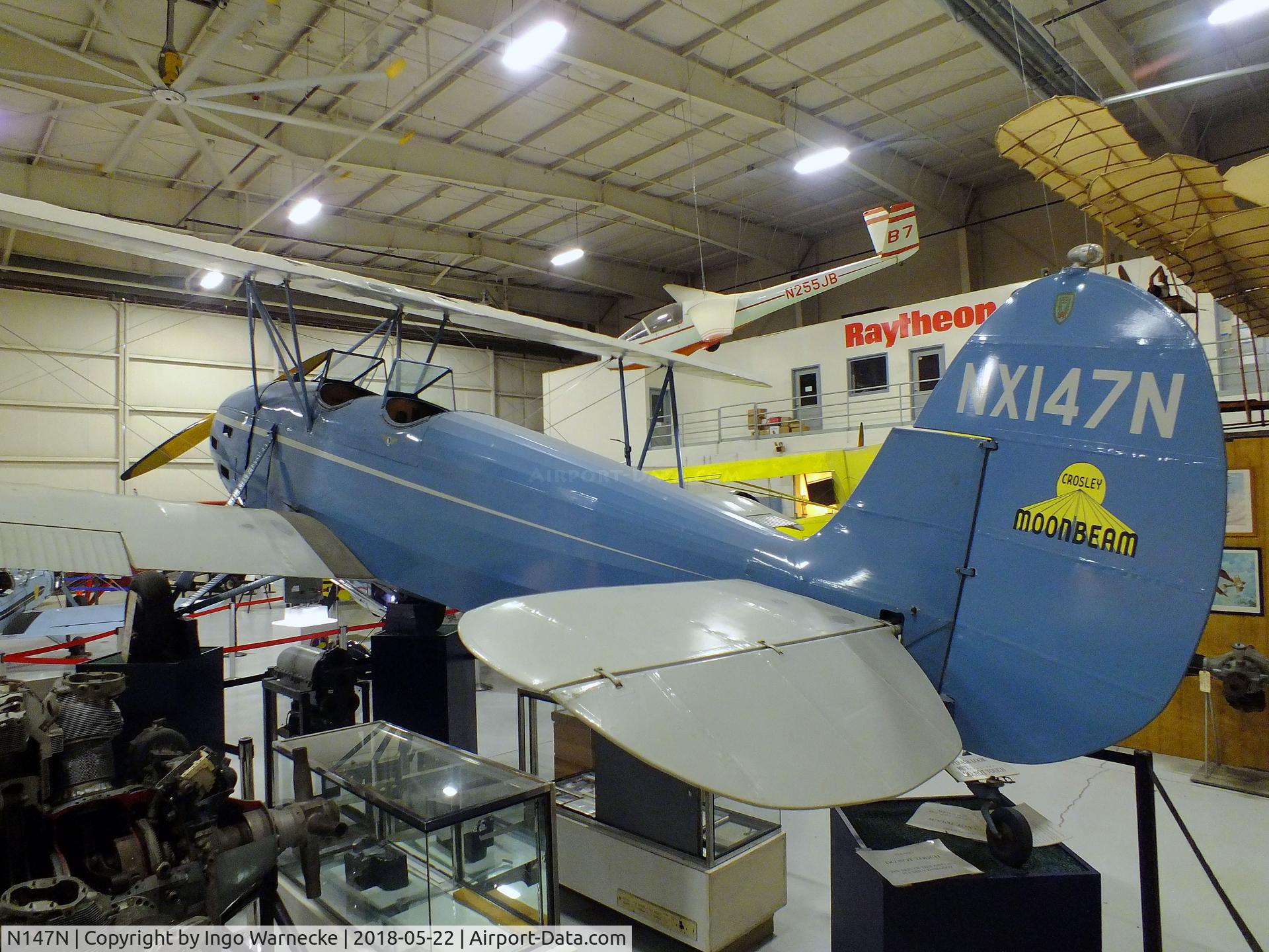 N147N, 1928 Crosley Moonbeam 2-POLB C/N 4, Crosley Moonbeam at the Aviation Museum of Kentucky, Lexington KY