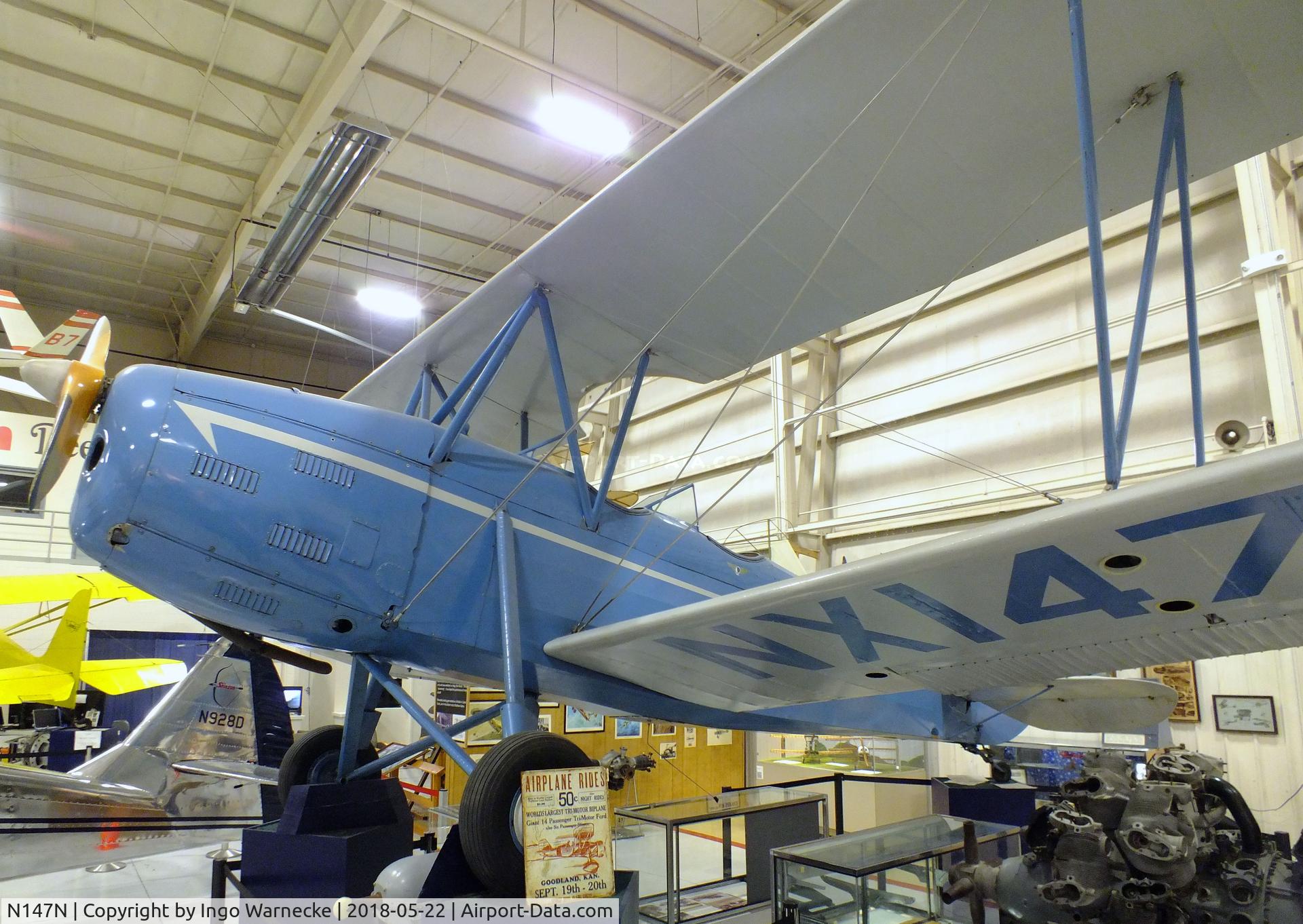 N147N, 1928 Crosley Moonbeam 2-POLB C/N 4, Crosley Moonbeam at the Aviation Museum of Kentucky, Lexington KY