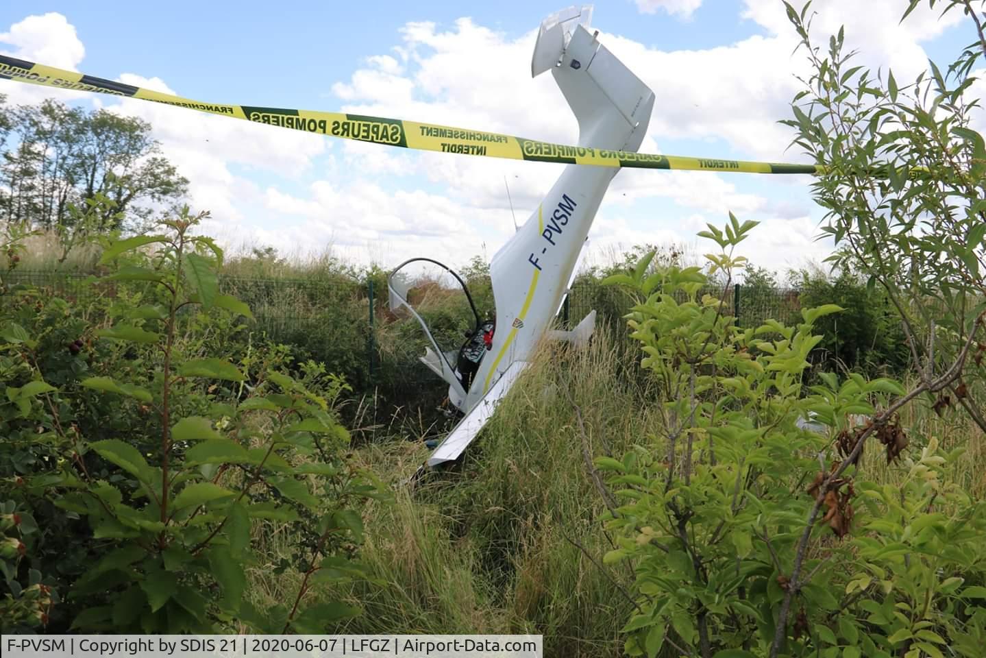 F-PVSM, Dyn'Aero MCR-01 Banbi C/N 89, Crash Nuits-Saint-Georges. 7 juin 2020