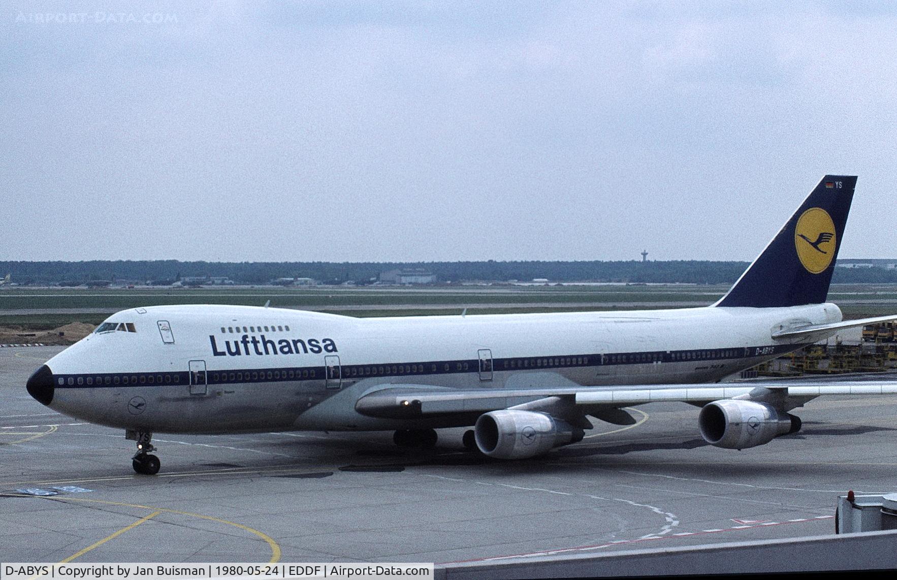 D-ABYS, 1979 Boeing 747-230B C/N 21644, Lufthansa