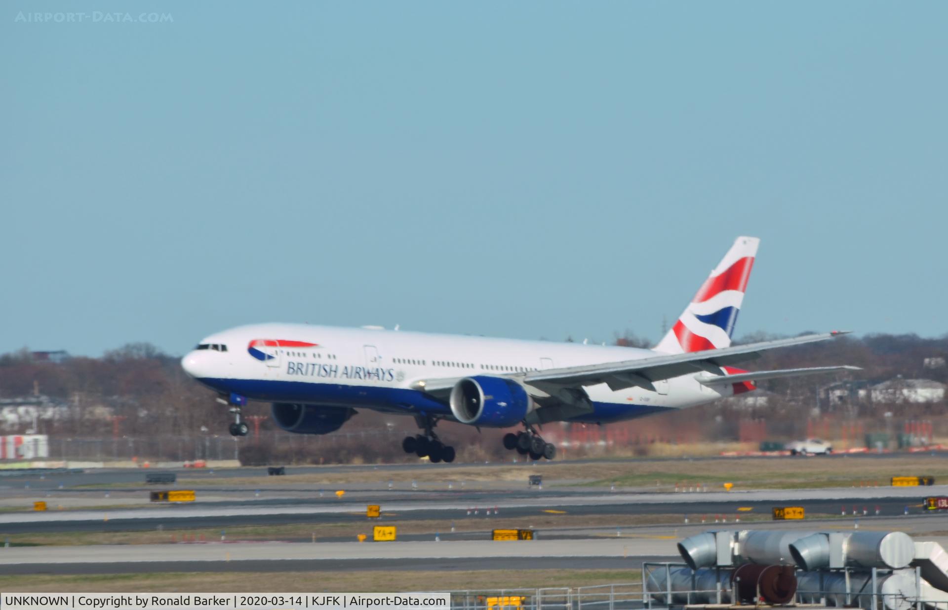 UNKNOWN, Miscellaneous Various C/N unknown, British Airways B777 landing JFK