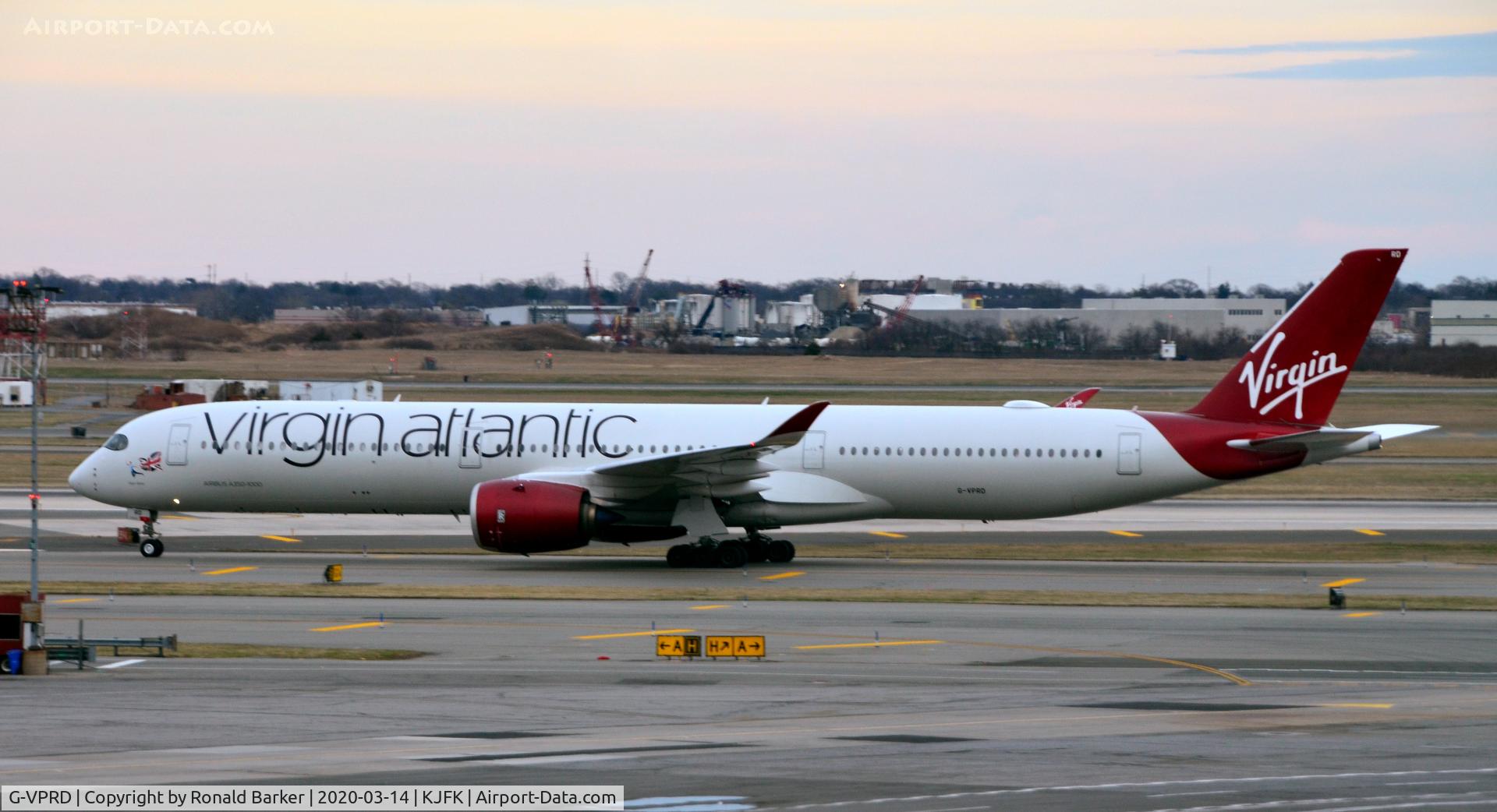 G-VPRD, 2019 Airbus A350-1041 C/N 319, Rainbow Taxi JFK
