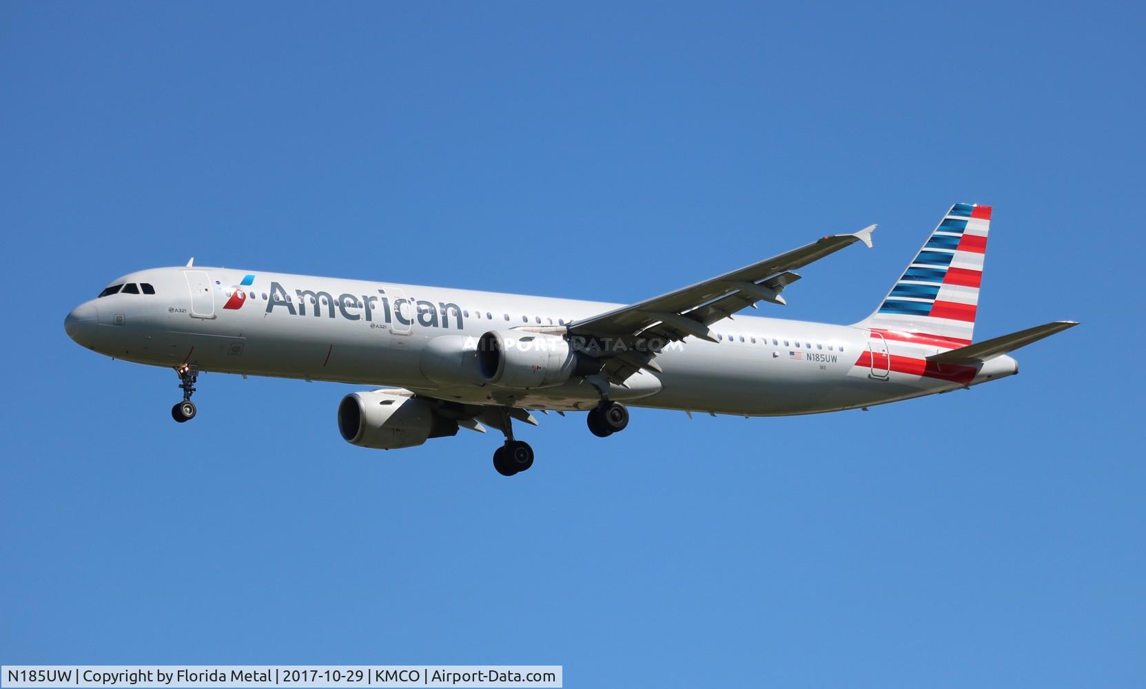 N185UW, 2002 Airbus A321-211 C/N 1666, MCO 2017